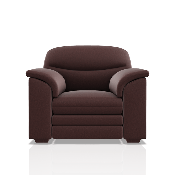 SOFA SANDERS ULTRA CUERO 1C CAOBA 56