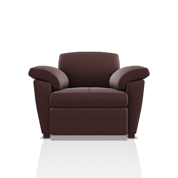 SOFA TREVOR ULTRA CUERO 1C CAOBA 56