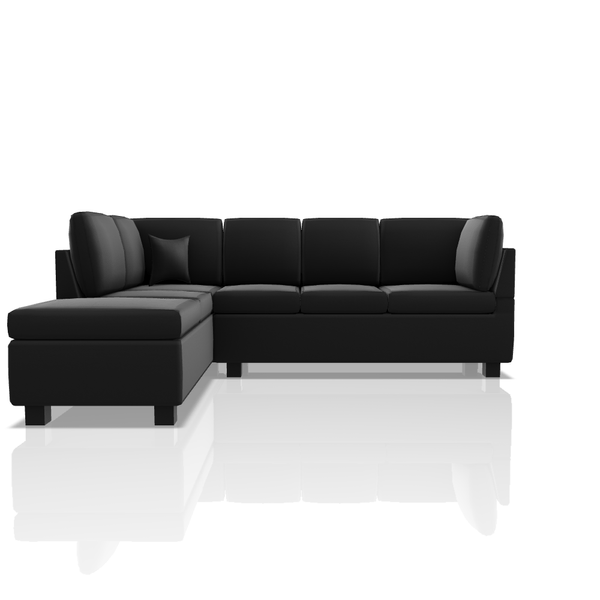 SOFA HARVY ULTRA CUERO SECCIONAL NEGRO 02