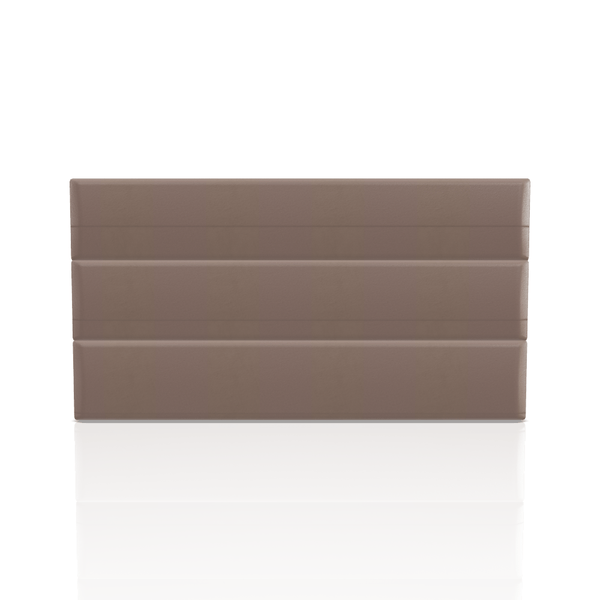 CABECERA LINEAL ULTRA CUERO QUEEN CAPUCHINO 98