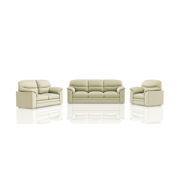 SOFA SANDERS ULTRA CUERO 3C 2C 1C PERLA 58