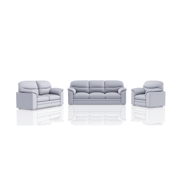 SOFA SANDERS ULTRA CUERO 3C 2C 1C SILVER 32