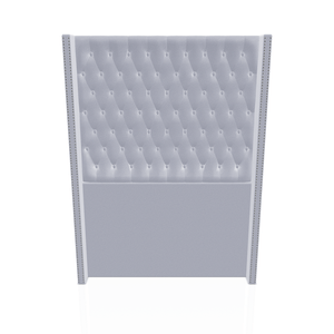 CABECERA PRINCE C.T ULTRA CUERO 1.50 PLZ SILVER 32