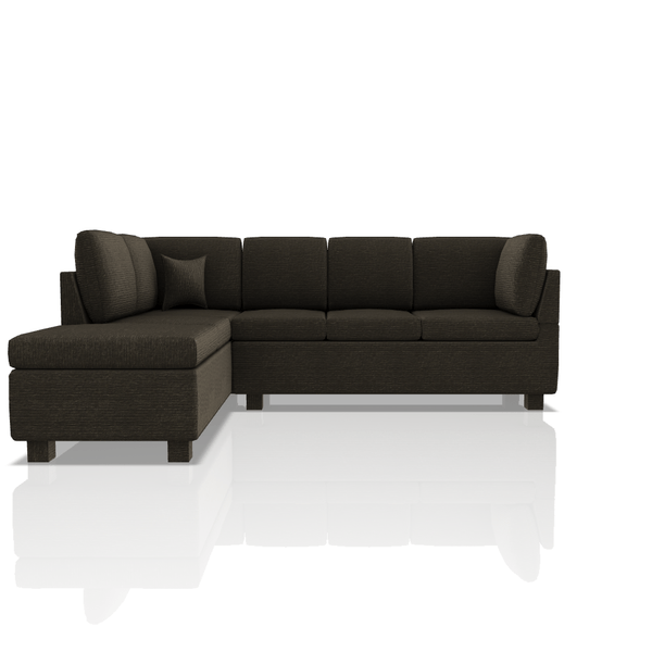SOFA HARVY TELA COUGAR SECCIONAL GRIS PLATA