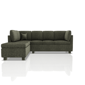 SOFA HARVY TELA COUGAR SECCIONAL GRIS RATON