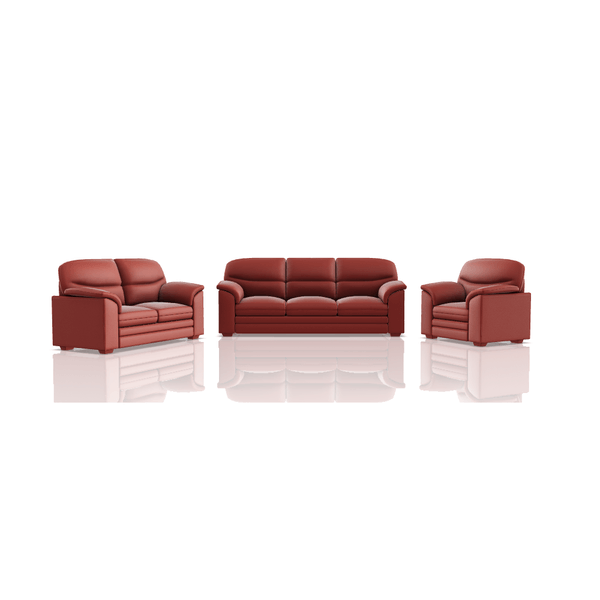 SOFA SANDERS ULTRA CUERO 3C 2C 1C ROJO CARDENAL 37