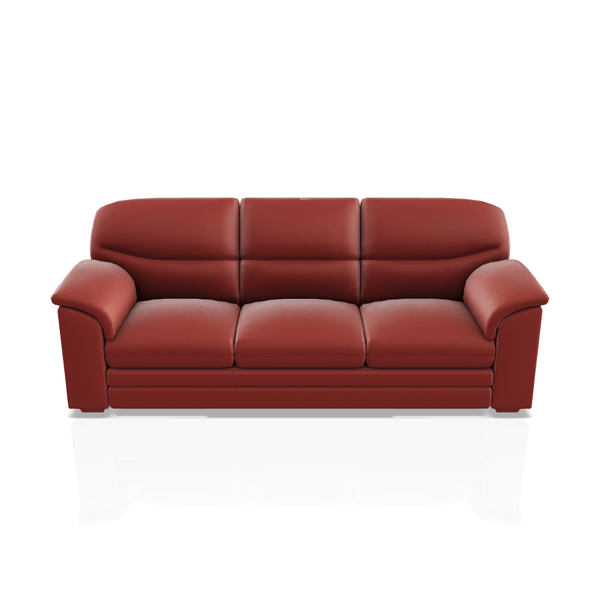 SOFA SANDERS ULTRA CUERO 3C ROJO CARDENAL 37