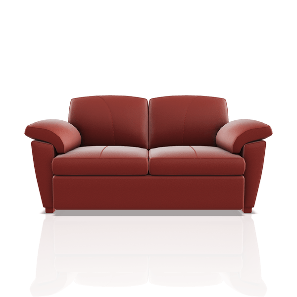 SOFA TREVOR ULTRA CUERO 2C ROJO CARDENAL 37