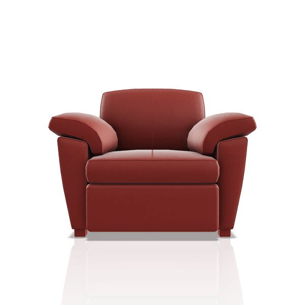 SOFA TREVOR ULTRA CUERO 1C ROJO CARDENAL 37