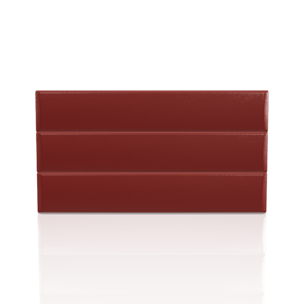 CABECERA LINEAL ULTRA CUERO QUEEN ROJO CARDENAL 37