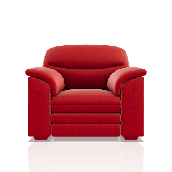 SOFA SANDERS ULTRA CUERO 1C ROJO CEREZA 27