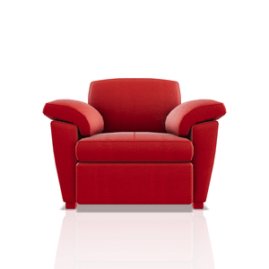SOFA TREVOR ULTRA CUERO 1C ROJO CEREZA 27