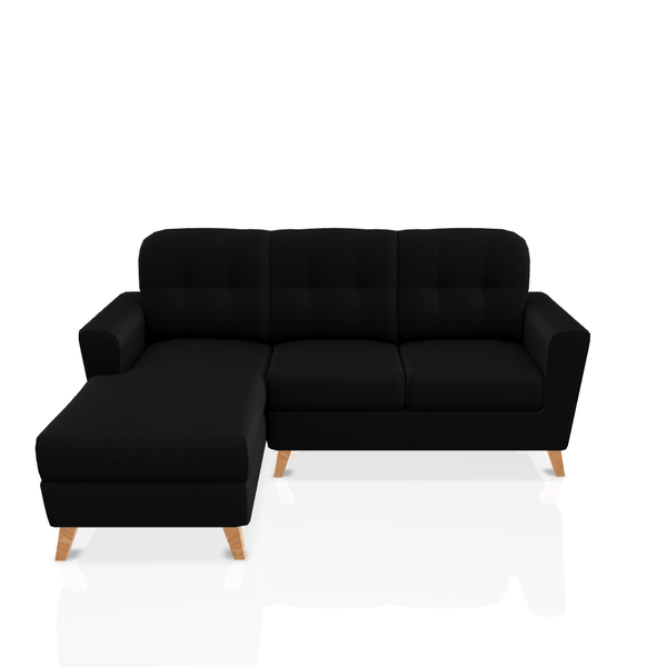 SOFA DONNA TELA MICROFIBRA ITALY SECCIONAL CHOCOLATE