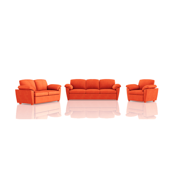 SOFA TREVOR TELA MICROFIBRA ITALY 3C 2C 1C NARANJA