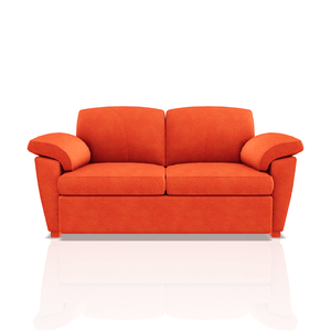 SOFA TREVOR TELA MICROFIBRA ITALY 2C NARANJA