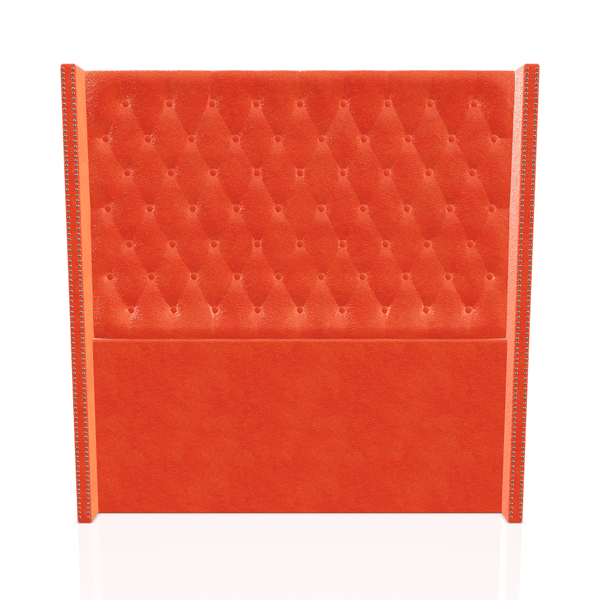 CABECERA PRINCE C.T TELA MICROFIBRA ITALY QUEEN NARANJA