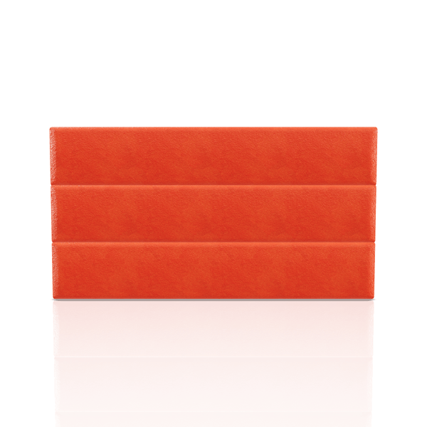 CABECERA LINEAL TELA MICROFIBRA ITALY QUEEN NARANJA