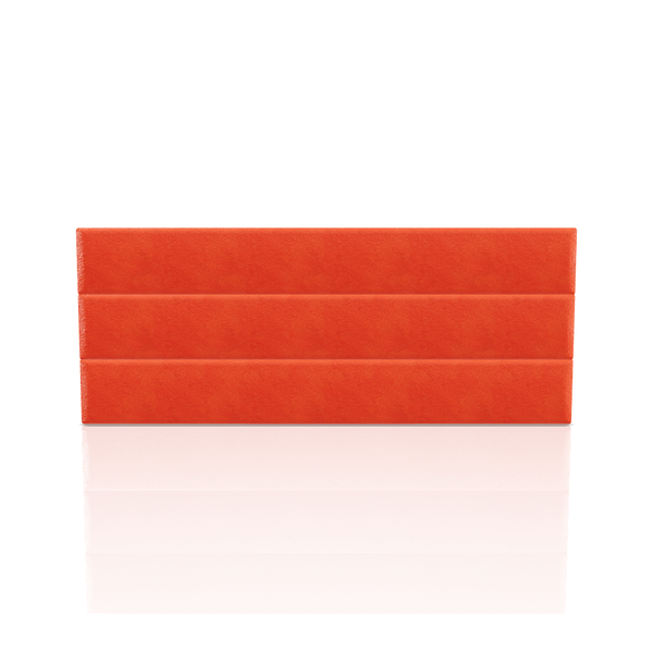 CABECERA LINEAL TELA MICROFIBRA ITALY KING NARANJA