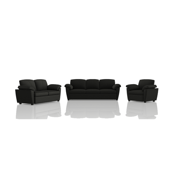 SOFA TREVOR TELA MICROFIBRA ITALY 3C 2C 1C NEGRO