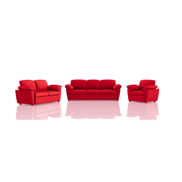 SOFA TREVOR TELA MICROFIBRA ITALY 3C 2C 1C ROJO