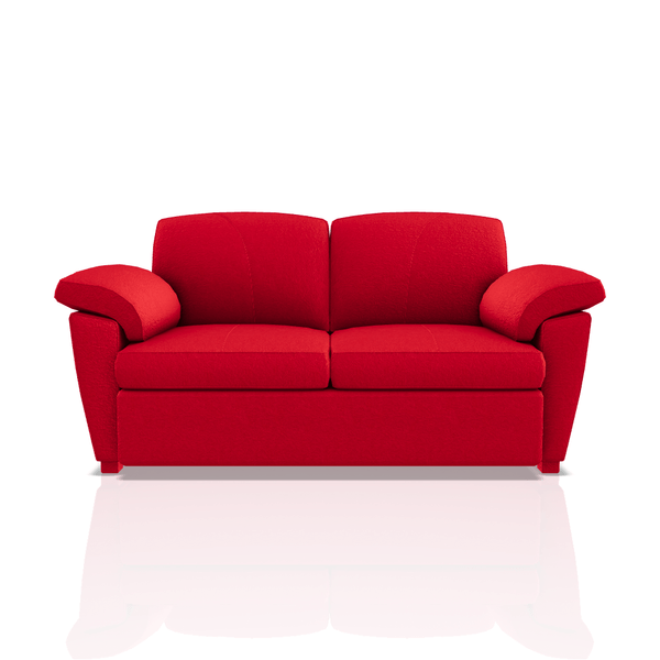 SOFA TREVOR TELA MICROFIBRA ITALY 2C ROJO