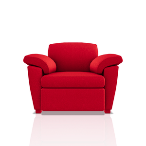 SOFA TREVOR TELA MICROFIBRA ITALY 1C ROJO