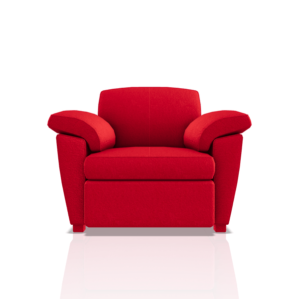 SOFA TREVOR TELA MICROFIBRA ITALY 1C ROJO