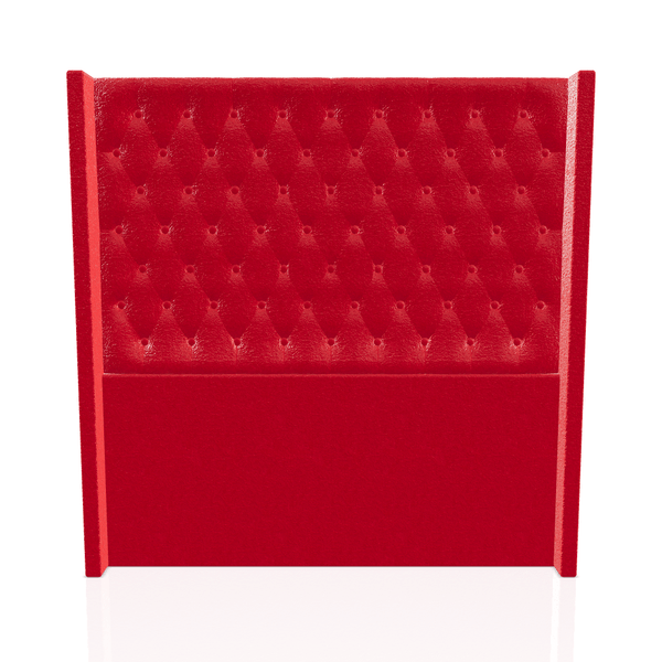 CABECERA PRINCE S.T TELA MICROFIBRA ITALY QUEEN ROJO