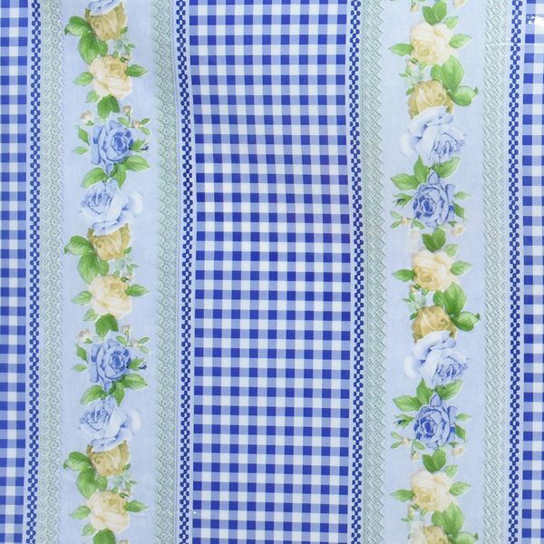 CUBREMESA PLAIN PVC MALLORCA AZUL
