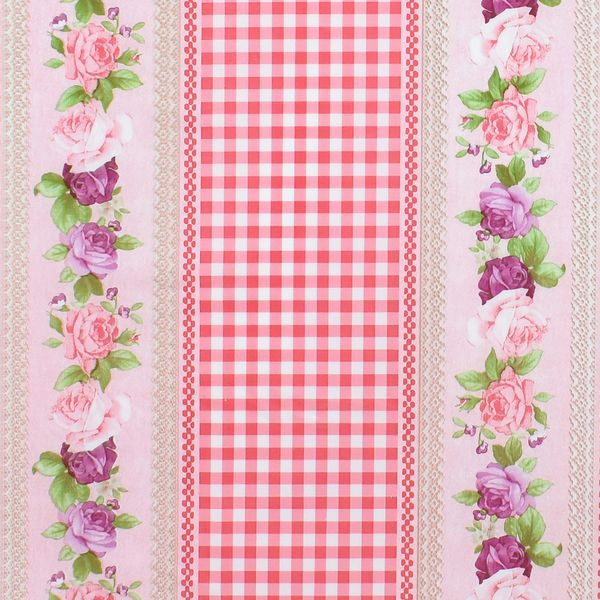 CUBREMESA PLAIN PVC MALLORCA ROSADO