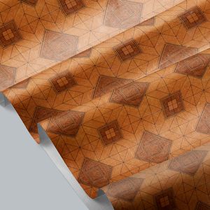 CUBREMESA PLAIN PVC MADERA GEOMETRICO