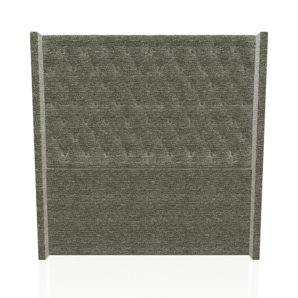 CABECERA PRINCE S.T TELA DENVER QUEEN GRIS RATON