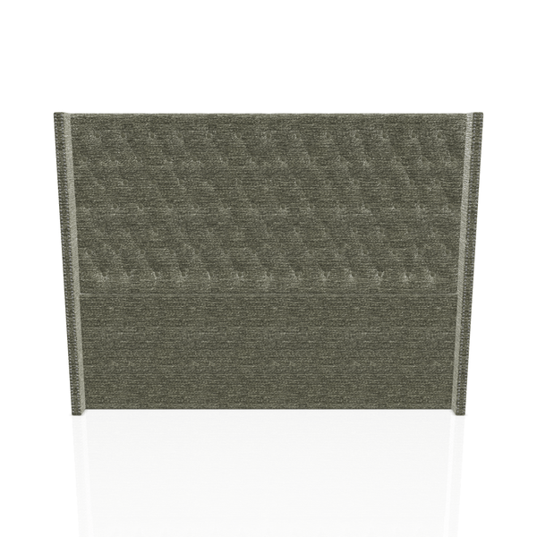 CABECERA PRINCE C.T TELA DENVER KING GRIS RATON