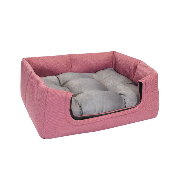 RUFFO CAMA MASCOTA CONVERTIBLE TELA GRANDE ROSADO