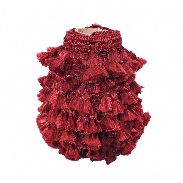 POM POM ALGODON-SEDA 445-A-S  ROJO VINO #9