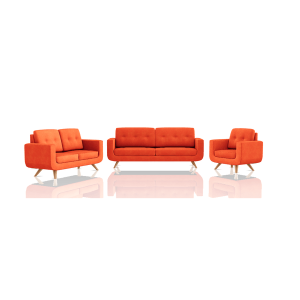 SOFA SCOTTY TELA MICROFIBRA ITALY 3C 2C 1C NARANJA