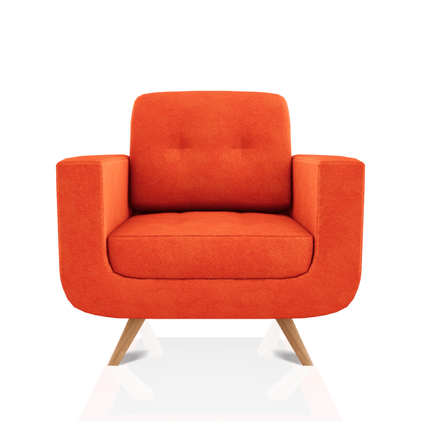 SOFA SCOTTY TELA MICROFIBRA ITALY 1C NARANJA