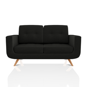 SOFA SCOTTY TELA MICROFIBRA ITALY 2C NEGRO
