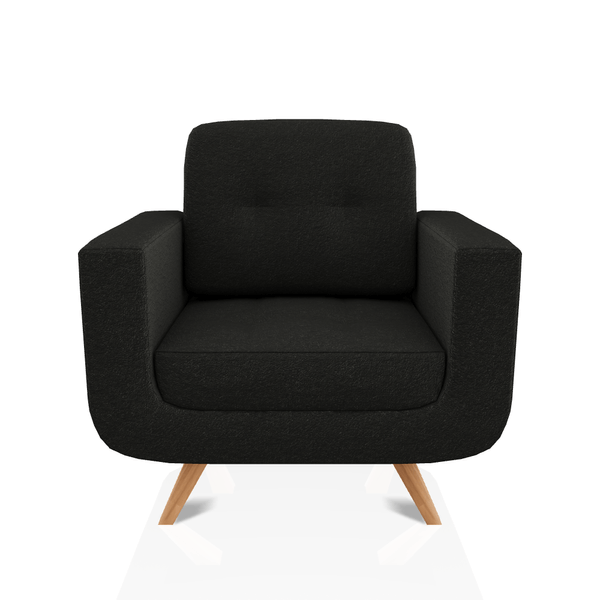 SOFA SCOTTY TELA MICROFIBRA ITALY 1C NEGRO