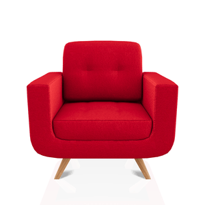 SOFA SCOTTY TELA MICROFIBRA ITALY 1C ROJO
