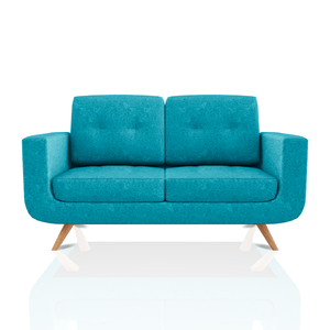 SOFA SCOTTY TELA MICROFIBRA ITALY 2C TURQUESA