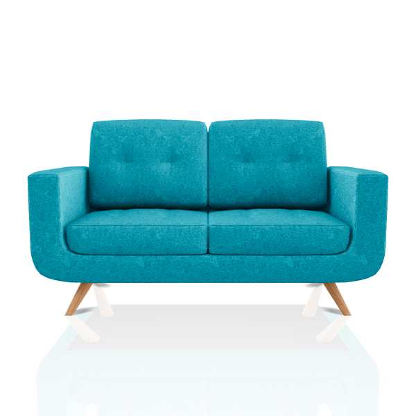 SOFA SCOTTY TELA MICROFIBRA ITALY 2C TURQUESA