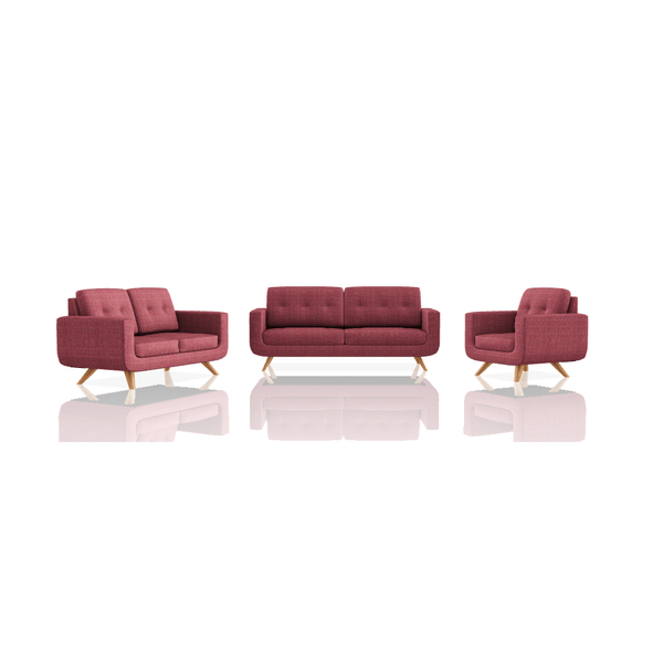 SOFA SCOTTY TELA VESUBIO 3C 2C 1C GRANATE