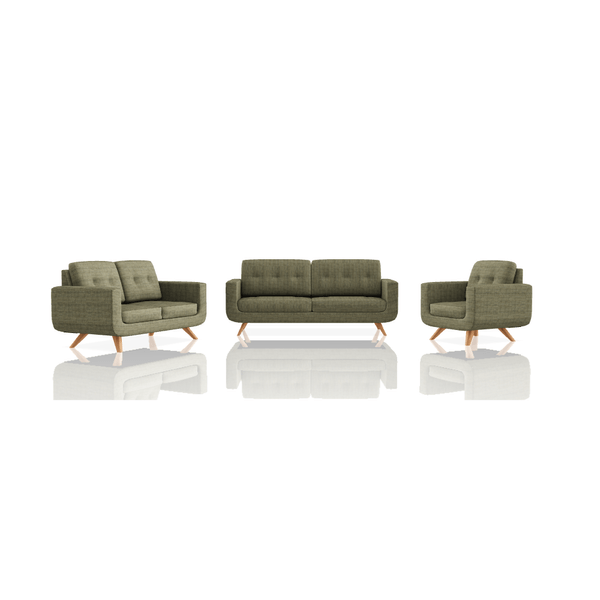 SOFA SCOTTY TELA VESUBIO 3C 2C 1C VERDINA
