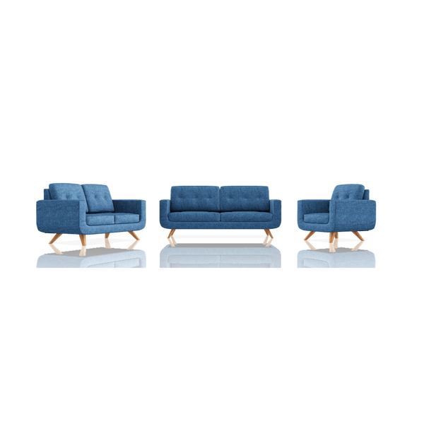 SOFA SCOTTY TELA NEW BELLA 3C 2C 1C AZUL