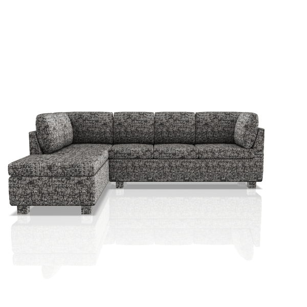 SOFA HARVY TELA NEW BELLA SECCIONAL NEGRO