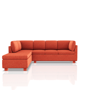 SOFA HARVY TELA NEW BELLA SECCIONAL ZANAHORIA
