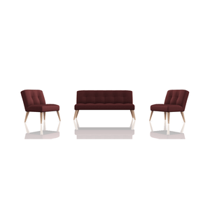 SOFA RACHEL TELA PLAINS 3C 1C 1C CHOCOLATE