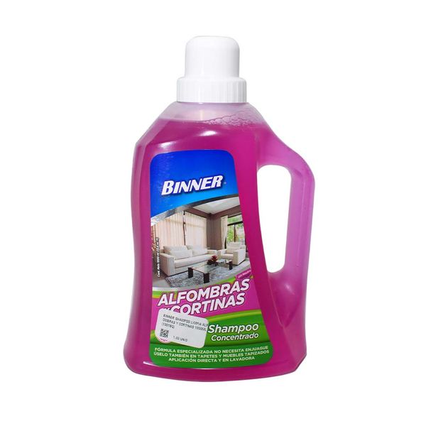 BINNER SHAMPOO LIMPIA ALFOMBRAS Y CORTINAS 1000ML (1301BQ)