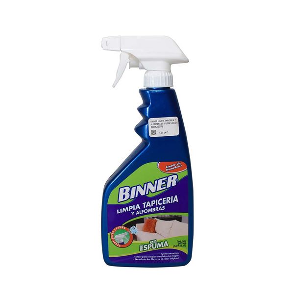 BINNER LIMPIA TAPICERIA Y ALFOMBRAS ESPUMA LIQUIDA 500ML (2205)